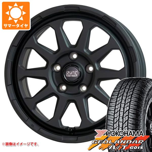 【タイヤ交換対象】エクリプスクロス GK系用 サマータイヤ ヨコハマ ジオランダー A/T G015 225/65R17 102T アウトラインホワイトレター マッドクロスレンジャー 7.0-17 タイヤホイール4本セット