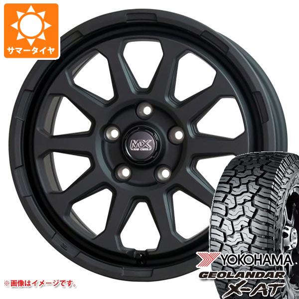 【タイヤ交換対象】T31エクストレイル用 2025年製 サマータイヤ ヨコハマ ジオランダー X-AT G016 LT215/70R16 100/97Q ブラックレター マッドクロスレンジャー 7.0-16 タイヤホイール4本セット