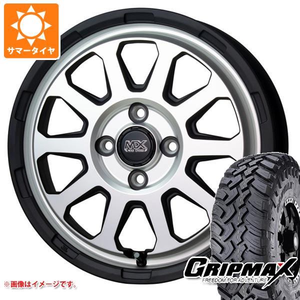 【タイヤ交換対象】ハイゼットトラック S500系用 サマータイヤ グリップマックス マッドレイジ M/T 185R14C 102/100Q ホワイトレター マッドクロスレンジャー 4.5-14 タイヤホイール4本セット