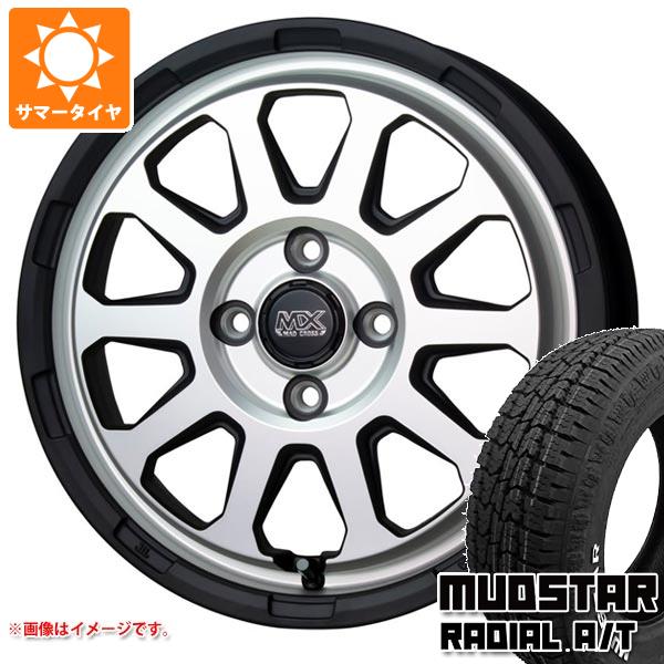 【タイヤ交換対象】エブリイバン DA17V用 サマータイヤ マッドスター ラジアル A/T 145/80R12 80/78N LT ホワイトレター マッドクロスレンジャー 4.0-12 タイヤホイール4本セット