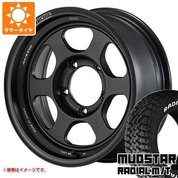 【タイヤ交換対象】5本セット スズキ ジムニーノマド JC74W用 サマータイヤ マッドスター ラジアル M/T 215/70R16 100T ホワイトレター レイズ ボルクレーシング TE37XT for J UL 6.0-16 タイヤホイール5本セット