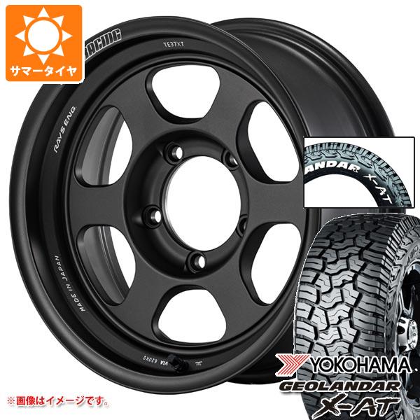 【タイヤ交換対象】5本セット スズキ ジムニーシエラ JB74W用 サマータイヤ ヨコハマ ジオランダー X-AT G016 225/70R16 103S ホワイトレター レイズ ボルクレーシング TE37XT for J UL 6.0-16 タイヤホイール5本セット