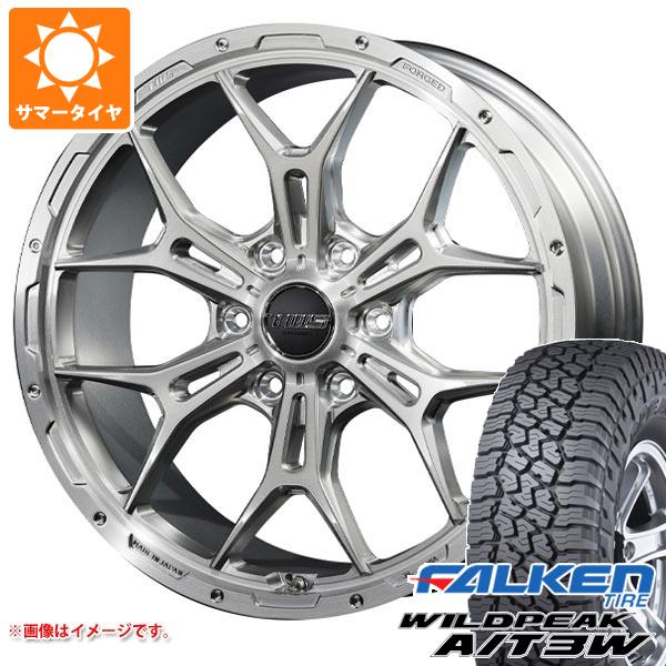 【タイヤ交換対象】ランドクルーザー プラド 150系用 サマータイヤ ファルケン ワイルドピーク A/T3W 275/55R20 117T XL TWS 306S ジオクロス モノブロック 8.5-20 タイヤホイール4本セット