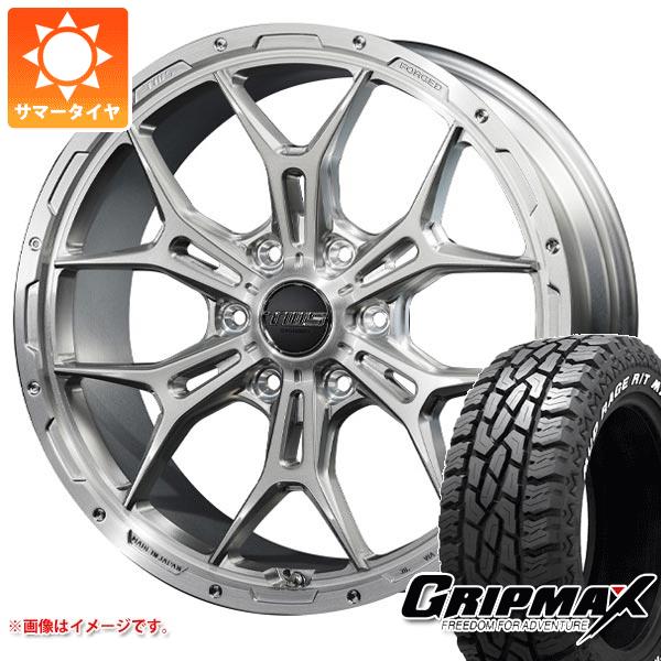 【タイヤ交換対象】ハイラックス 120系用 サマータイヤ グリップマックス マッドレイジ R/T MAX LT265/50R20 121/118Q ホワイトレター TWS 306S ジオクロス モノブロック 8.5-20 タイヤホイール4本セット