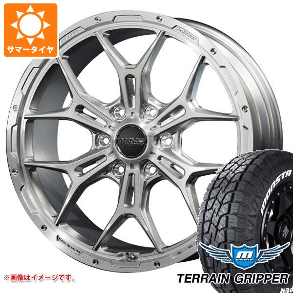 【タイヤ交換対象】ランドクルーザー プラド 150系用 サマータイヤ モンスタ テレーングリッパー LT275/55R20 120/117Q ホワイトレター TWS 306S ジオクロス モノブロック 8.5-20 タイヤホイール4本セット