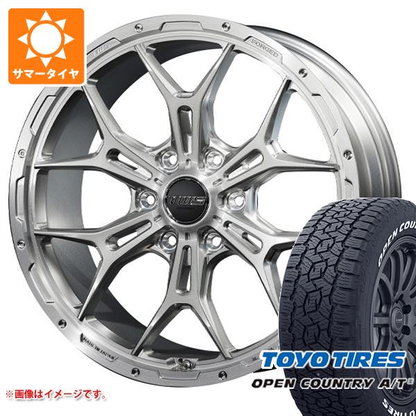 【タイヤ交換対象】ランドクルーザー プラド 150系用 サマータイヤ トーヨー オープンカントリー A/T3 275/55R20 117H XL ホワイトレター TWS 306S ジオクロス モノブロック 8.5-20 タイヤホイール4本セット