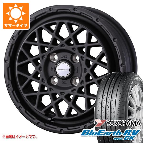 【タイヤ交換対象】キャリイ DA16T用 サマータイヤ ヨコハマ ブルーアースRV RV03CK 165/65R14 79S マッドヴァンス09 4.5-14 タイヤホイール4本セット
