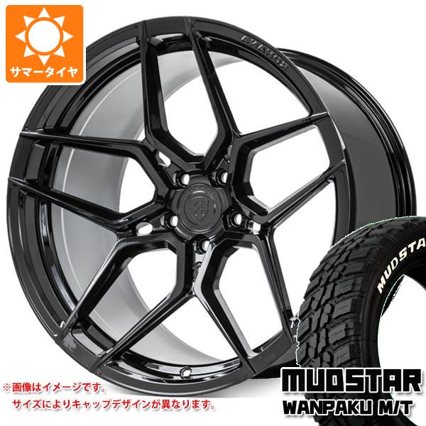 【タイヤ交換対象】メルセデスベンツ W463 AMG G63用 サマータイヤ マッドスター ワンパク M/T 295/40R22 112T XL ホワイトレター ROHANA RFX11 タイヤホイール4本セット