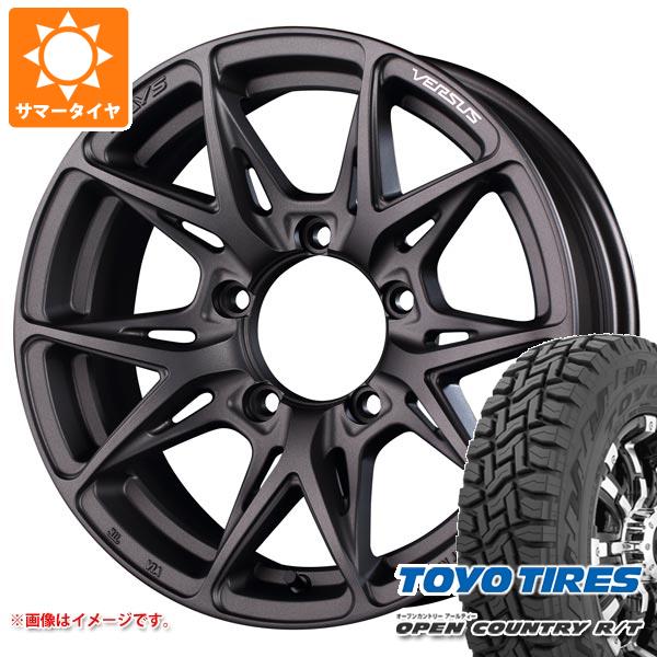 【タイヤ交換対象】5本セット ジムニー用 2025年製 サマータイヤ トーヨー オープンカントリー R/T 185/85R16 105/103N LT ホワイトレター レイズ ベルサス VV21SX 5.5-16 タイヤホイール5本セット