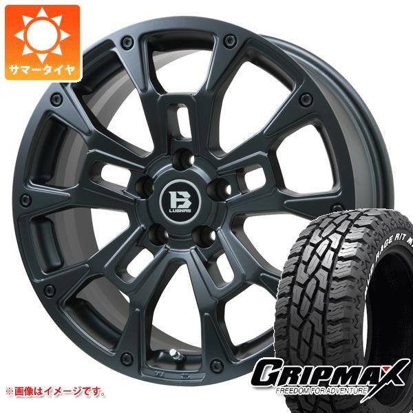 【タイヤ交換対象】デリカD:5用 サマータイヤ グリップマックス マッドレイジ R/T MAX LT225/65R17 107/103S ホワイトレター Bラグナス BRD 7.0-17 タイヤホイール4本セット