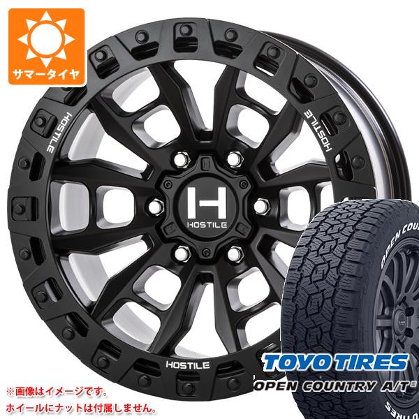 【タイヤ交換対象】5本セット FJクルーザー 10系用 サマータイヤ トーヨー オープンカントリー A/T3 LT285/70R17 116/113Q ホワイトレター ホスタイル H129 モハベ 9.0-17 タイヤホイール5本セット