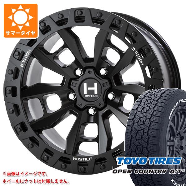 【タイヤ交換対象】5本セット ジープ ラングラー JK/JL系用 サマータイヤ トーヨー オープンカントリー A/T3 LT285/70R17 116/113Q ホワイトレター ホスタイル H129 モハベ タイヤホイール5本セット