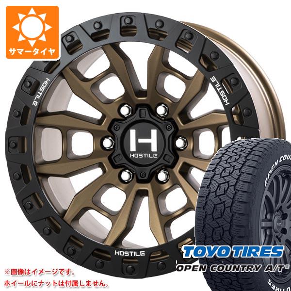 【タイヤ交換対象】5本セット FJクルーザー 10系用 サマータイヤ トーヨー オープンカントリー A/T3 LT285/70R17 116/113Q ホワイトレター ホスタイル H129 モハベ 9.0-17 タイヤホイール5本セット