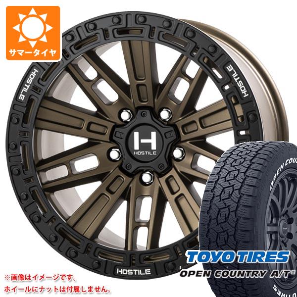 【タイヤ交換対象】5本セット ジープ ラングラー JK/JL系用 サマータイヤ トーヨー オープンカントリー A/T3 LT285/70R17 116/113Q ホワイトレター ホスタイル H129 モハベ タイヤホイール5本セット