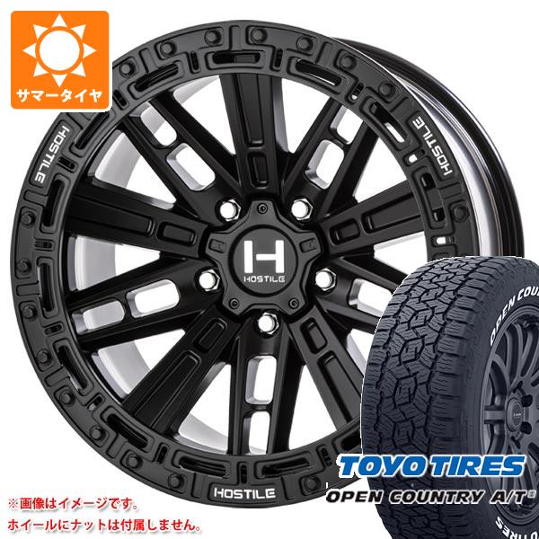 【タイヤ交換対象】5本セット ジープ ラングラー JK/JL系用 サマータイヤ トーヨー オープンカントリー A/T3 LT285/70R17 116/113Q ホワイトレター ホスタイル H130 クランドン タイヤホイール5本セット