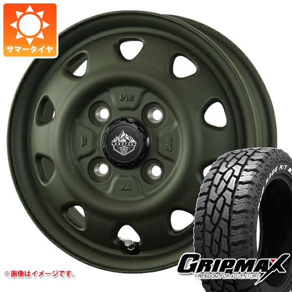 【タイヤ交換対象】キャリイ DA16T用 サマータイヤ グリップマックス マッドレイジ R/T MAX 165/60R15 77Q ホワイトレター ランドフット SWZ 4.5-15 タイヤホイール4本セット