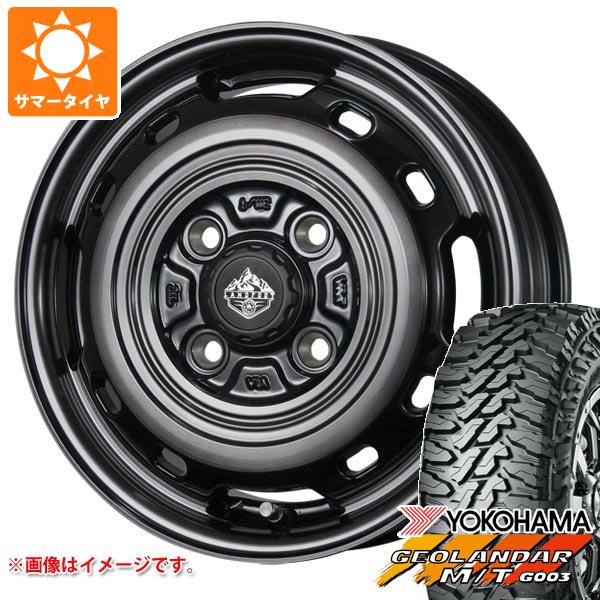 【タイヤ交換対象】キャリイ DA16T用 サマータイヤ ヨコハマ ジオランダー M/T G003 145/80R12 80/78N LT ランドフット XFG 3.5-12 タイヤホイール4本セット