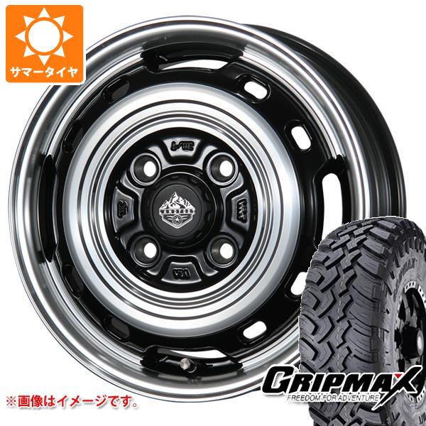 【タイヤ交換対象】ハイゼットトラック S500系用 サマータイヤ グリップマックス マッドレイジ M/T 185R14C 102/100Q ホワイトレター ランドフット XFG 4.5-14 タイヤホイール4本セット