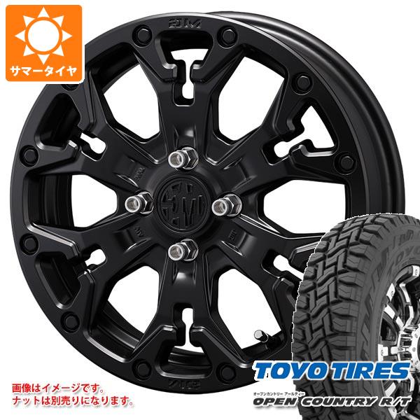 【タイヤ交換対象】キャリイ DA16T用 2025年製 サマータイヤ トーヨー オープンカントリー R/T 165/80R14 97/95N ホワイトレター クリムソン MG ゴーレム ジュニア 4.5-14 タイヤホイール4本セット