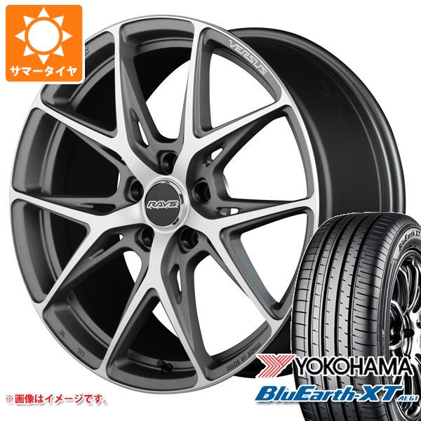 【タイヤ交換対象】サマータイヤ 225/55R18 98V ヨコハマ ブルーアースXT AE61 レイズ ベルサス クラフトコレクション VV21S 8.0-18 タイヤホイール4本セット