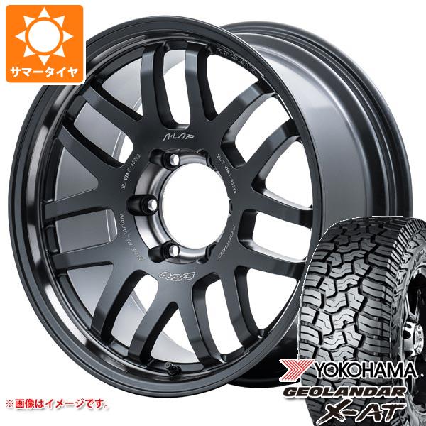 【タイヤ交換対象】ハイラックス 120系用 サマータイヤ ヨコハマ ジオランダー X-AT G016 LT265/65R18 122/119Q ブラックレター レイズ エーラップ 07X 2324 LTD 8.0-18 タイヤホイール4本セット