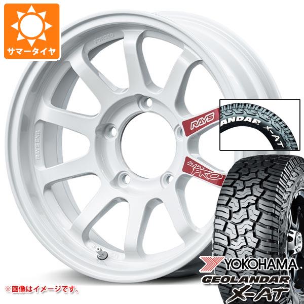 【タイヤ交換対象】5本セット スズキ ジムニーシエラ JB74W用 サマータイヤ ヨコハマ ジオランダー X-AT G016 185/85R16 105/103N LT ホワイトレター レイズ エーラップ J プロ 6.0-16 タイヤホイール5本セット