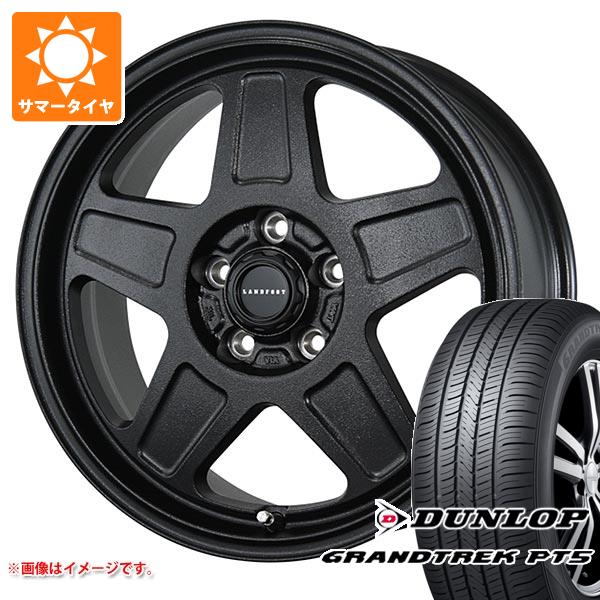 【タイヤ交換対象】アウトランダー GF/GG系用 サマータイヤ ダンロップ グラントレック PT5 225/70R16 103H ランドフット GWD 7.0-16 タイヤホイール4本セット