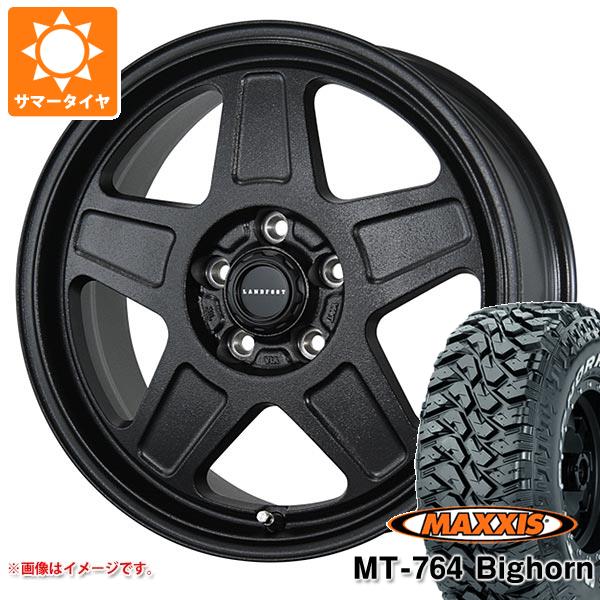 【タイヤ交換対象】サマータイヤ 225/75R16 10PR マキシス MT-764 ビッグホーン アウトラインホワイトレター ランドフット GWD 7.0-16 タイヤホイール4本セット