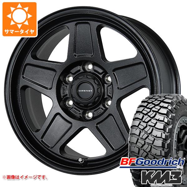 【タイヤ交換対象】ハイラックス 120系用 サマータイヤ BFグッドリッチ マッドテレーンT/A KM3 LT265/70R17 121/118Q ランドフット GWD 8.0-17 タイヤホイール4本セット