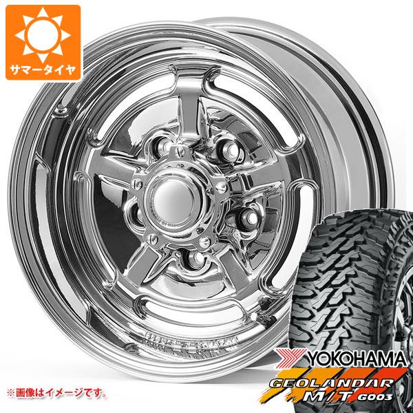 【タイヤ交換対象】ジムニーシエラ JB74W用 サマータイヤ ヨコハマ ジオランダー M/T G003 195/80R15 96S アピオ ワイルドボア HR 6.0-15 タイヤホイール4本セット