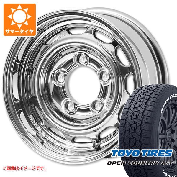 【タイヤ交換対象】ジムニーシエラ JB74W用 2024年製 サマータイヤ トーヨー オープンカントリー A/T3 195/80R15 107/105N LT ホワイトレター アピオ ワイルドボア ベンチュラ 5.5-15 タイヤホイール4本セット