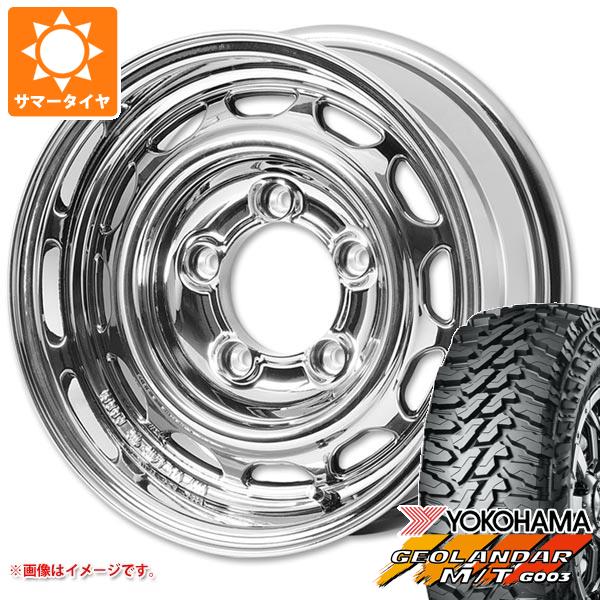 【タイヤ交換対象】5本セット ジムニーシエラ JB74W用 サマータイヤ ヨコハマ ジオランダー M/T G003 195/80R15 96S アピオ ワイルドボア ベンチュラ 5.5-15 タイヤホイール5本セット