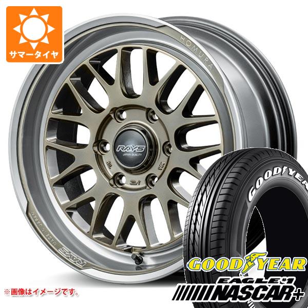 【タイヤ交換対象】ハイエース 200系用 2025年製 サマータイヤ グッドイヤー イーグル ＃1 ナスカープラス 215/60R17C 109/107R ホワイトレター レイズ ホムラ 2x9L-RA 6.5-17 タイヤホイール4本セット