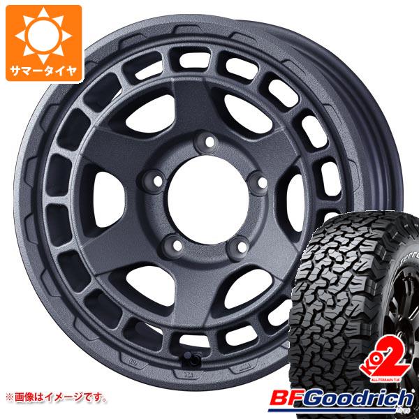 【タイヤ交換対象】ジムニーシエラ JB74W用 サマータイヤ BFグッドリッチ オールテレーンT/A KO2 LT225/75R16 115/112S ホワイトレター マッドヴァンスX タイプS 6.0-16 タイヤホイール4本セット