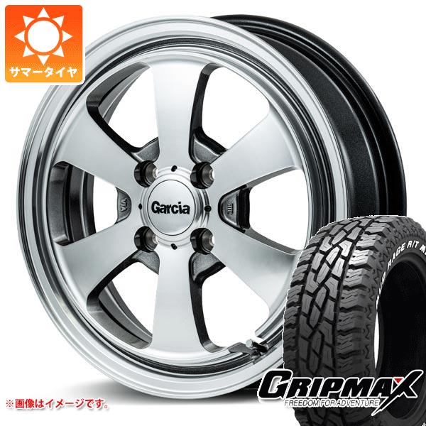 【タイヤ交換対象】キャリイ DA16T用 サマータイヤ グリップマックス マッドレイジ R/T MAX 165/65R15 81Q ブラックレター ガルシア ダラス6 4.5-15 タイヤホイール4本セット