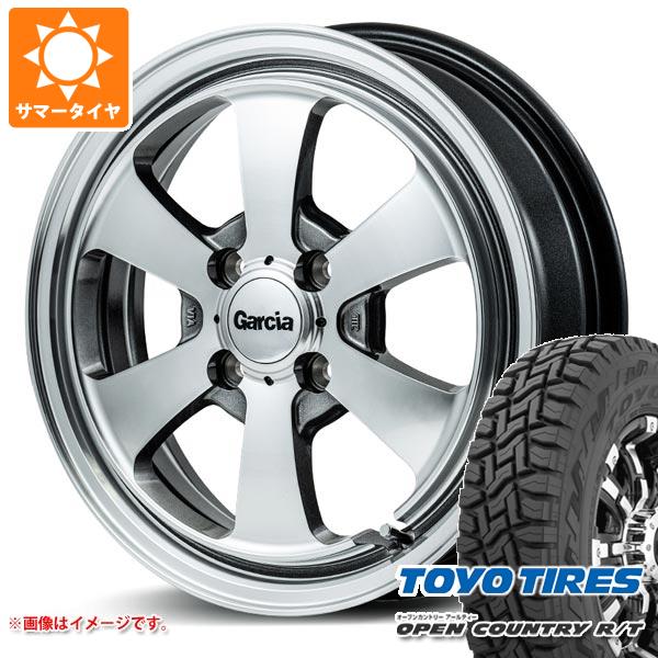 【タイヤ交換対象】ハイゼットカーゴ S320系用 サマータイヤ トーヨー オープンカントリー R/T 145/80R12 80/78N LT ブラックレター (145R12 6PR相当) ガルシア ダラス6 4.0-12 タイヤホイール4本セット