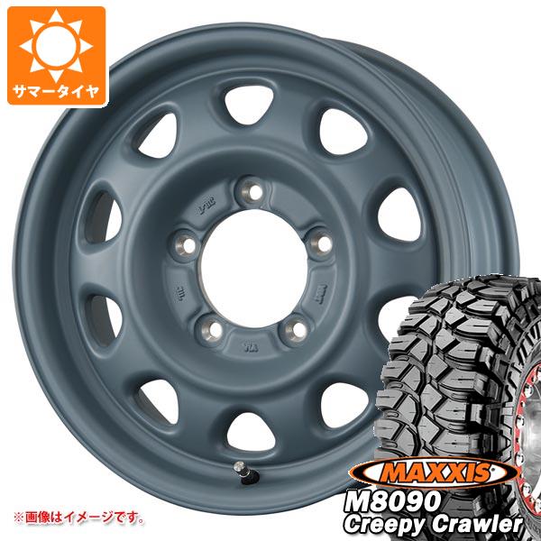 【タイヤ交換対象】5本セット ジムニー用 サマータイヤ マキシス M8090 クリーピークローラー 6.50-16LT 100K 6PR ランドフット SWZ 5.5-16 タイヤホイール5本セット