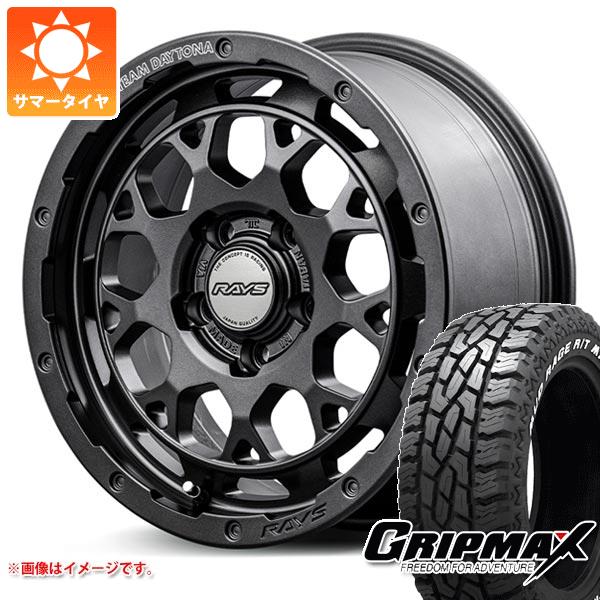 【タイヤ交換対象】デリカD5用 サマータイヤ グリップマックス マッドレイジ R/T MAX LT225/70R16 102/99R ホワイトレター レイズ デイトナ M9+ スペックM 7.0-16 タイヤホイール4本セット