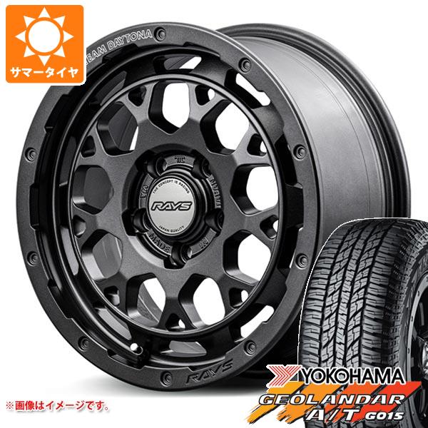 【タイヤ交換対象】CX-5 KE/KF系用 サマータイヤ ヨコハマ ジオランダー A/T G015 225/70R16 103H ブラックレター レイズ デイトナ M9+ スペックM 7.0-16 タイヤホイール4本セット