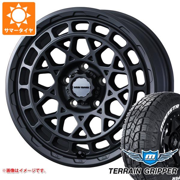 【タイヤ交換対象】エクリプスクロス GK系用 サマータイヤ モンスタ テレーングリッパー 225/65R17 106T ホワイトレター マッドヴァンスX タイプM 7.0-17 タイヤホイール4本セット