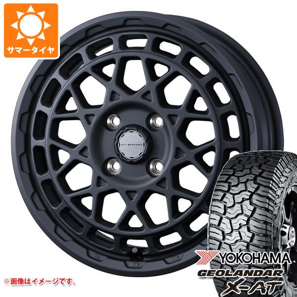 【タイヤ交換対象】キャリイ DA16T用 2025年製 サマータイヤ ヨコハマ ジオランダー X-AT G016 165/60R15 77H ブラックレター G016A マッドヴァンスX タイプM 4.5-15 タイヤホイール4本セット