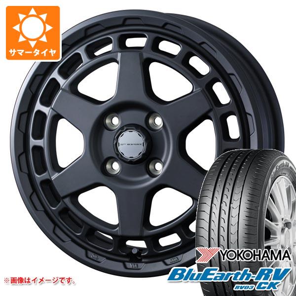 【タイヤ交換対象】キャリイ DA16T用 サマータイヤ ヨコハマ ブルーアースRV RV03CK 165/65R14 79S マッドヴァンスX タイプS 4.5-14 タイヤホイール4本セット