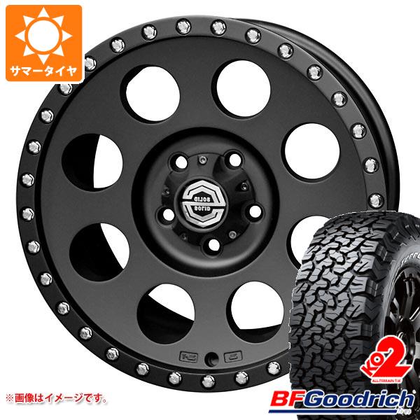 【タイヤ交換対象】デリカD5用 サマータイヤ BFグッドリッチ オールテレーンT/A KO2 LT225/75R16 115/112S ホワイトレター ソリッドレーシング アイメタル X 32 8.0-16 タイヤホイール4本セット