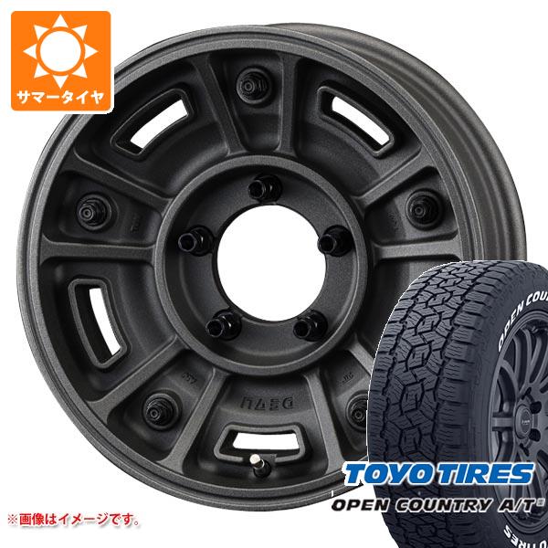 【タイヤ交換対象】5本セット ジムニー用 サマータイヤ トーヨー オープンカントリー A/T3 175/80R16 91S ホワイトレター クリムソン ディーン BJ メキシカン 5.5-16 タイヤホイール5本セット