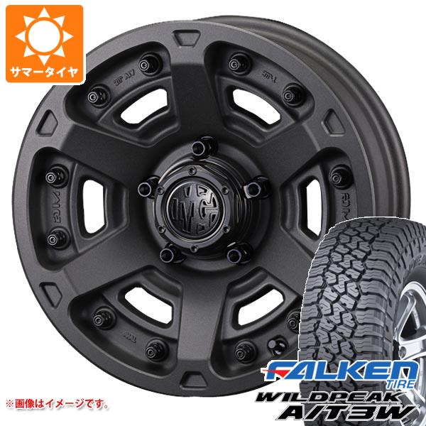 【タイヤ交換対象】5本セット ジムニーシエラ JB74W用 サマータイヤ ファルケン ワイルドピーク A/T3W 235/70R16 109T XL クリムソン MG アーマー FF 6.0-16 タイヤホイール5本セット