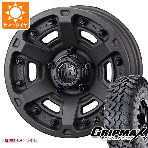 【タイヤ交換対象】5本セット ジムニーシエラ JB74W用 サマータイヤ グリップマックス マッドレイジ M/T LT235/70R16 106Q ホワイトレター クリムソン MG アーマー FF 6.0-16 タイヤホイール5本セット