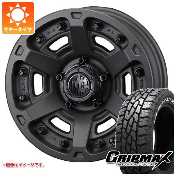 【タイヤ交換対象】5本セット ジムニーシエラ JB74W用 サマータイヤ グリップマックス マッドレイジ R/T MAX LT215/70R16 100/97R ホワイトレター クリムソン MG アーマー FF 6.0-16 タイヤホイール5本セット