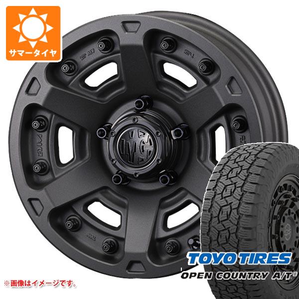 【タイヤ交換対象】ジムニーシエラ JB74W用 サマータイヤ トーヨー オープンカントリー A/T3 225/70R16 103H ブラックレター クリムソン MG アーマー FF 6.0-16 タイヤホイール4本セット