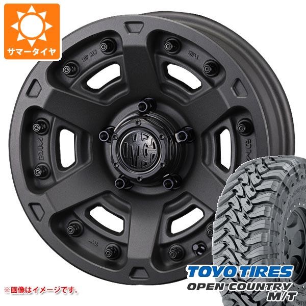 【タイヤ交換対象】ジムニーシエラ JB74W用 サマータイヤ トーヨー オープンカントリー M/T LT225/75R16 103/100Q ホワイトレター クリムソン MG アーマー FF 6.0-16 タイヤホイール4本セット