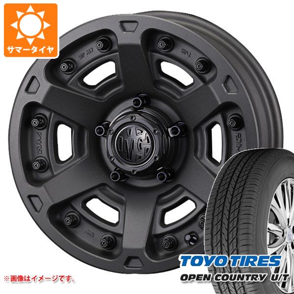 【タイヤ交換対象】ジムニーシエラ JB74W用 サマータイヤ トーヨー オープンカントリー U/T 215/70R16 100H クリムソン MG アーマー FF 6.0-16 タイヤホイール4本セット